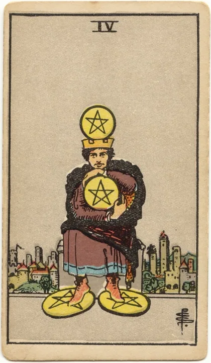 Четвёрка Пентаклей — колода «Розы и Лилии»